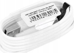 Kabel USB Partner Tele.com USB-A - USB-C 1 m Biały 3