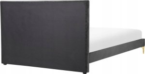 Beliani Łóżko welurowe 140 x 200 cm czarne LIMOUX 4