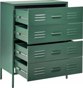 Beliani Komoda metalowa zielona ENAGO 3