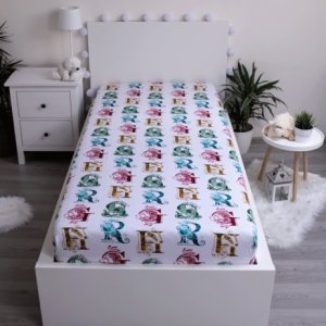 Harry Potter paklodė su guma, 90x200 cm 3