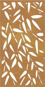 vidaXL vidaXL Ogrodowa dekoracja ścienna, 105x55 cm, stal kortenowska 4