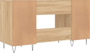 Biurko vidaXL vidaXL Biurko, dąb sonoma, 140x50x75 cm, materiał drewnopochodny 8