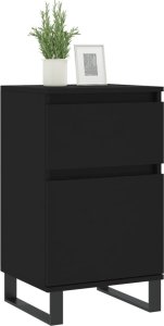 vidaXL vidaXL Szafki, 2 szt., czarne, 40x35x70 cm, materiał drewnopochodny 3