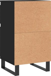 vidaXL vidaXL Szafki, 2 szt., czarne, 40x35x70 cm, materiał drewnopochodny 9