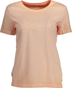 Guess Jeans T-SHIRT Z KRÓTKIM RĘKAWEM GUESS JEANS RÓŻOWY S 1