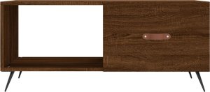 vidaXL Stolik kawowy, brązowy dąb, 90x50x40 cm 5