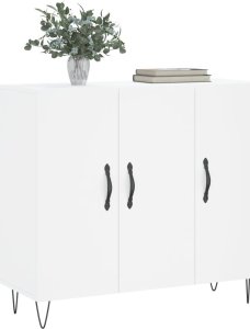 vidaXL Szafka, biała, 90x34x80 cm 3