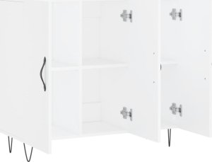 vidaXL Szafka, biała, 90x34x80 cm 5