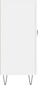 vidaXL Szafka, biała, 90x34x80 cm 6