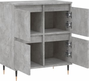 vidaXL vidaXL Komoda, szarość betonu, 60x35x70 cm, materiał drewnopochodny 6