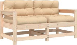 vidaXL vidaXL Fotele ogrodowe z poduszkami, 2 szt., lite drewno sosnowe 2