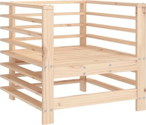 vidaXL vidaXL Fotele ogrodowe z poduszkami, 2 szt., lite drewno sosnowe 7