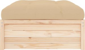 vidaXL vidaXL Podnóżek ogrodowy, 120x80 cm, lite drewno sosnowe 4