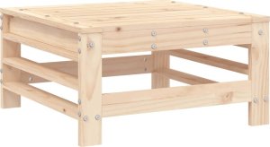 vidaXL vidaXL Podnóżek ogrodowy z poduszką, lite drewno sosnowe 6