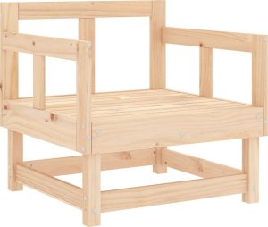 vidaXL vidaXL Fotele ogrodowe z poduszkami, 2 szt., lite drewno sosnowe 7