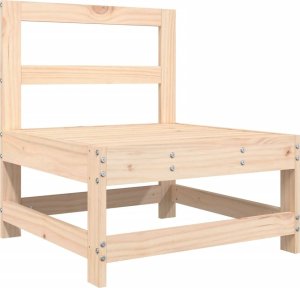 vidaXL vidaXL Siedzisko środkowe z poduszkami, lite drewno sosnowe 6