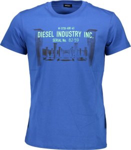 Diesel DIESEL T-SHIRT Z KRÓTKIM RĘKAWEM MĘSKI NIEBIESKI XL 1