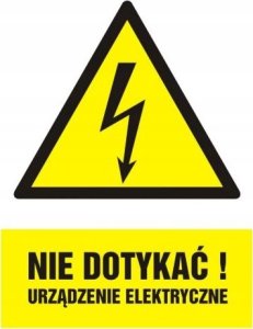 PROCERA Znak TDC, Nie dotykać! Urządzenie elektryczne 1