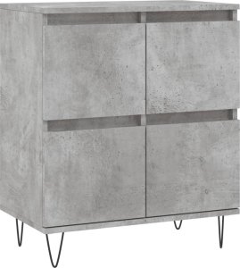 vidaXL vidaXL Komoda, szarość betonu, 60x35x70 cm, materiał drewnopochodny 2
