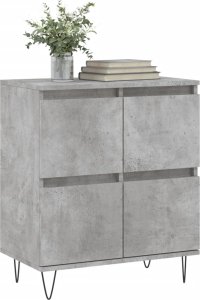 vidaXL vidaXL Komoda, szarość betonu, 60x35x70 cm, materiał drewnopochodny 3