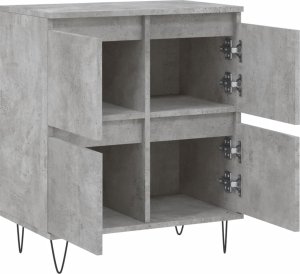 vidaXL vidaXL Komoda, szarość betonu, 60x35x70 cm, materiał drewnopochodny 6