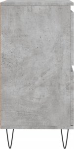 vidaXL vidaXL Komoda, szarość betonu, 60x35x70 cm, materiał drewnopochodny 7