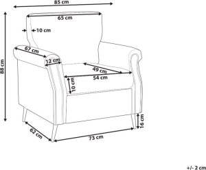 Beliani Fotel biały VIETAS 10