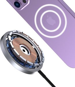 Ładowarka Dudao Ładowarka indukcyjna Dudao A12XS MagSafe USB-C, 15W czarna 2