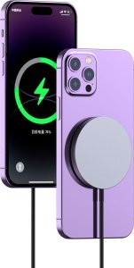 Ładowarka Dudao Ładowarka indukcyjna Dudao A12XS MagSafe USB-C, 15W czarna 3