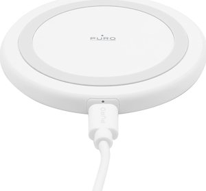 Ładowarka Puro Ładowarka indukcyjna PURO Wireless Charging Station QI 10W (biała) 2