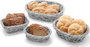 Hendi Koszyk na pieczywo owalny polipropylenowy szary 250x190x65 mm - Hendi 426616 4