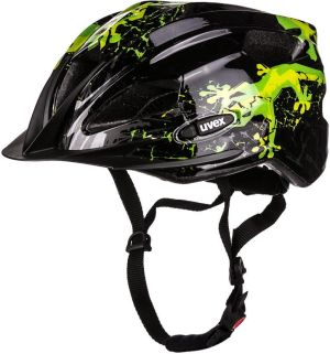 Uvex Kask rowerowy Uvex Quatro Junior czarno-zielony - 41257/05*15 1