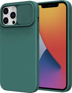 Nexeri Etui IPHONE 14 PLUS Silikonowe z Osłoną na Aparat Nexeri Silicone Lens zielone 1