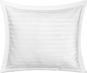 Darymex Poszewka satyna bambusowo-bawełniana STRIPE WHITE/70x80 z listwą 1