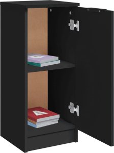 vidaXL Szafki, 2 szt., czarne, 30x30x70 cm, materiał drewnopochodny 5