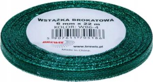 Teka Wst±żka brokatowa zielona 6mmx22m 1