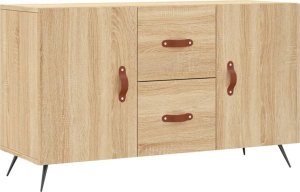 vidaXL Komoda, dąb sonoma, 100x36x60 cm, materiał drewnopochodny 2