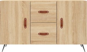 vidaXL Komoda, dąb sonoma, 100x36x60 cm, materiał drewnopochodny 6