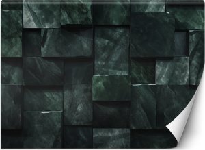 Artgeist Fototapeta, Zielone sześciany 3D (Rozmiar 350x245) 1