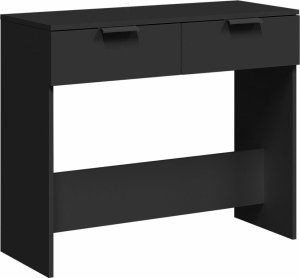 vidaXL vidaXL Stolik konsolowy, czarny, 90x36x75 cm, materiał drewnopochodny 2