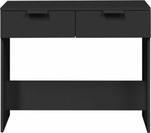 vidaXL vidaXL Stolik konsolowy, czarny, 90x36x75 cm, materiał drewnopochodny 6