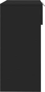 vidaXL vidaXL Stolik konsolowy, czarny, 90x36x75 cm, materiał drewnopochodny 7