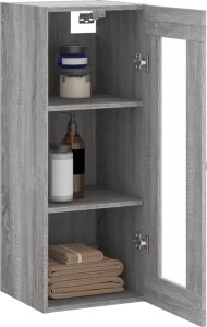 Triton Szafka wisząca, szary dąb sonoma, 34,5x34x90 cm 4