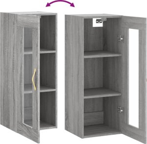 Triton Szafka wisząca, szary dąb sonoma, 34,5x34x90 cm 9