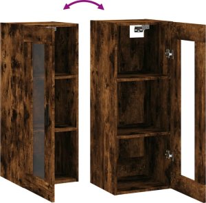 Triton Szafka wisząca, przydymiony dąb, 34,5x34x90 cm 10