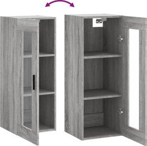 Triton Szafka wisząca, szary dąb sonoma, 34,5x34x90 cm 10