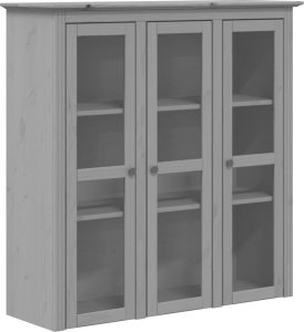 vidaXL vidaXL Kredens BODO, szary, 115,5x43x200,5 cm, lite drewno sosnowe 3