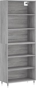 vidaXL vidaXL Regał szary dąb sonoma 69,5x32,5x180 cm materiał drewnopochodny 2