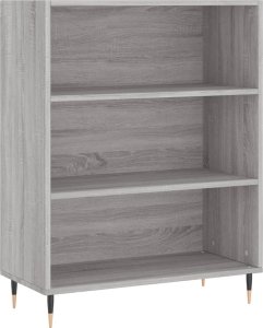 vidaXL vidaXL Regał szary dąb sonoma 69,5x32,5x180 cm materiał drewnopochodny 4