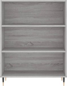 vidaXL vidaXL Regał szary dąb sonoma 69,5x32,5x180 cm materiał drewnopochodny 5